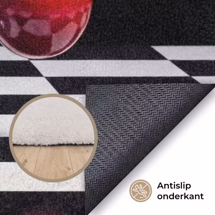 Vloerkleed - Eten - Kersen - Rood - Eten - Kersen - Rood Vloerkleed Rechthoek klein
