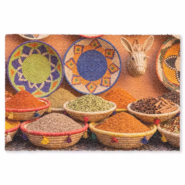 Vloerkleed - Eten - Kleurrijk - Cultuur - Eten - Kleurrijk - Cultuur Vloerkleed Rechthoek klein