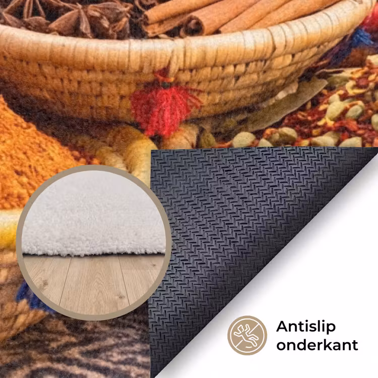 Vloerkleed - Eten - Kleurrijk - Cultuur - Eten - Kleurrijk - Cultuur Vloerkleed Rechthoek klein