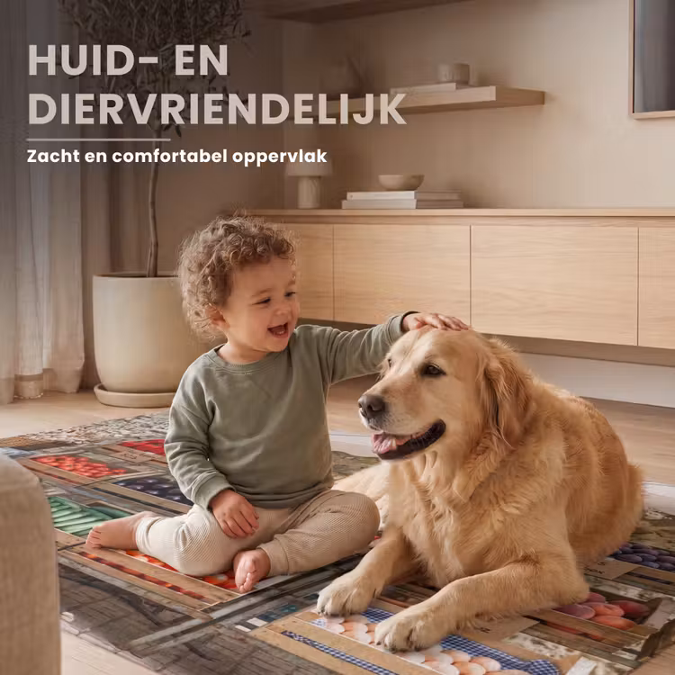 Vloerkleed - Eten - Markt - Vers - Eten - Markt - Vers Vloerkleed Rechthoek klein