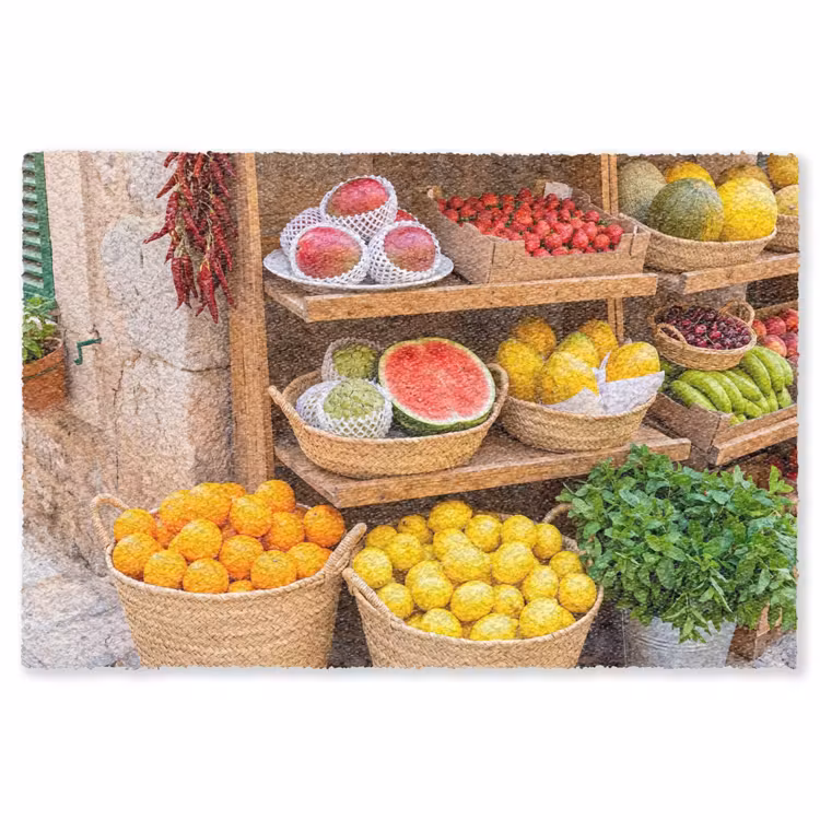 Vloerkleed - Fruit - Markt - Vers - Fruit - Markt - Vers Vloerkleed Rechthoek klein