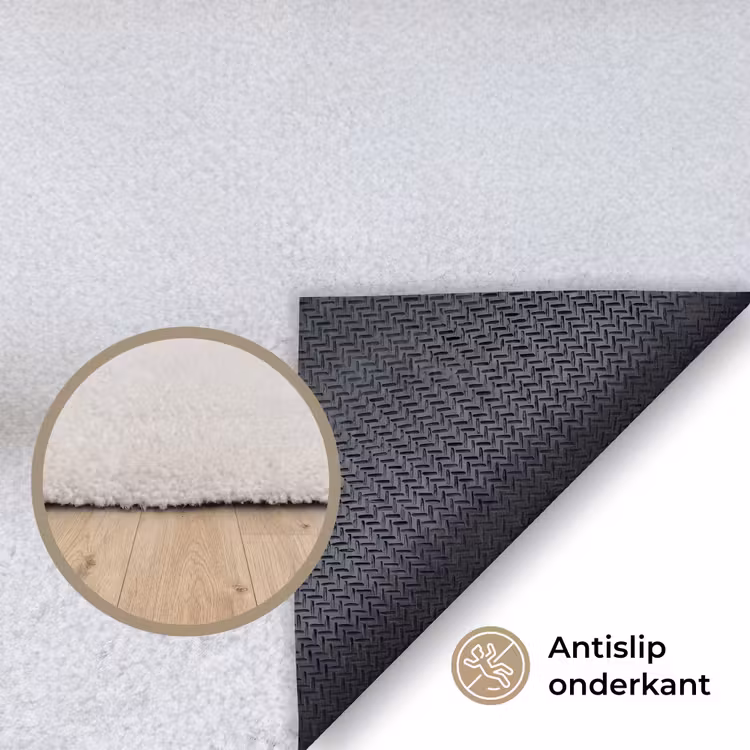 Gestapelde - Stenen - Grijs Vloerkleed Rechthoek klein -uniquesellingpoint_antislip_NL_DE
