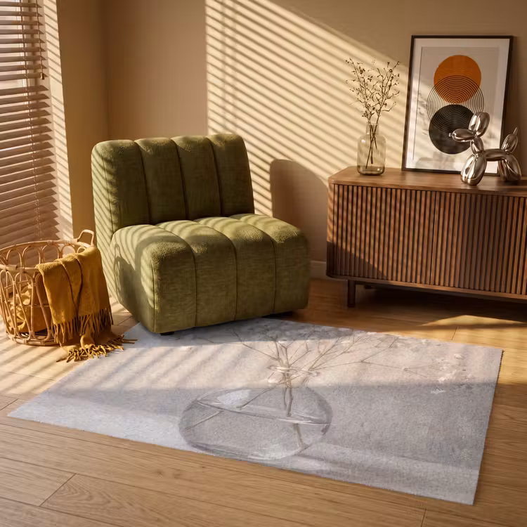Gipskruid - Vaas - Wit Vloerkleed Rechthoek klein -atmosphere_sfeer1_global