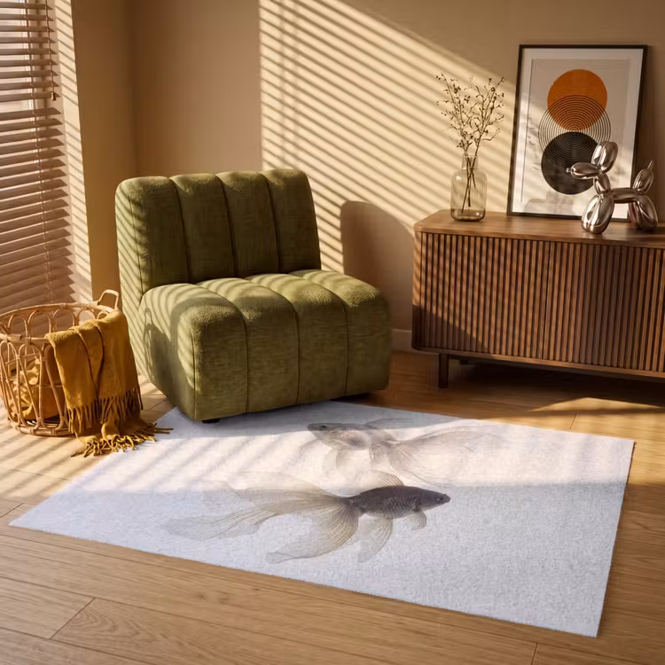 Goudvissen - Modern - Wit Vloerkleed Rechthoek klein -atmosphere_sfeer1_global