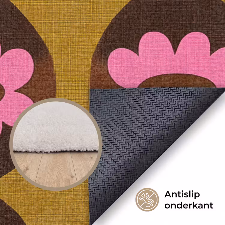 Grafisch - Patroon - Kleurrijk Vloerkleed Rechthoek klein 1091 -uniquesellingpoint_antislip_NL_NL