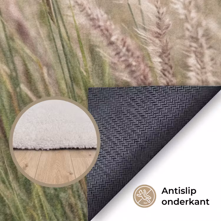 Gras - Close up - Groen Vloerkleed Rechthoek klein -uniquesellingpoint_antislip_NL_DE