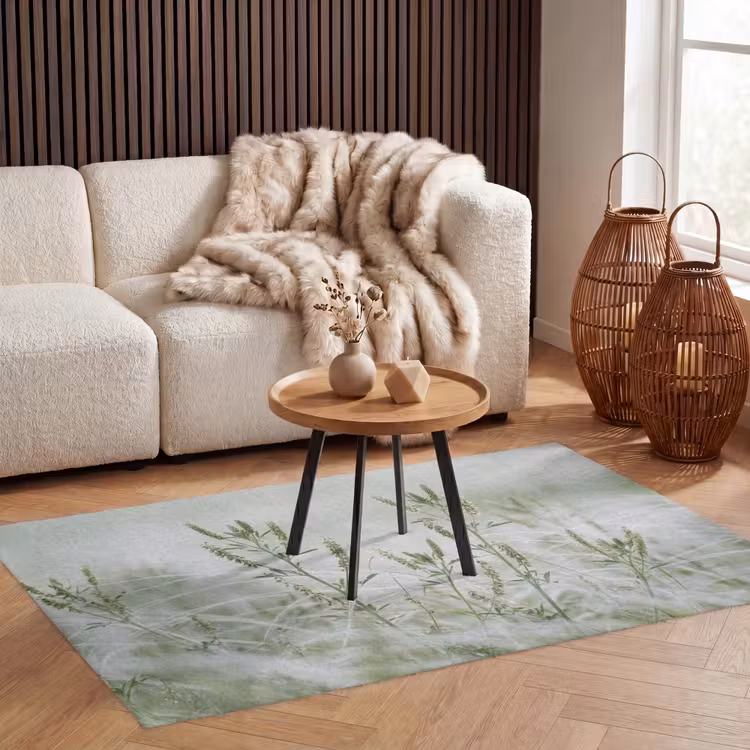 Grassen - Minimalistisch - Groen Vloerkleed Rechthoek klein -atmosphere_sfeer2_global