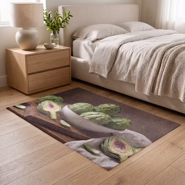 Vloerkleed - Groenten - Artisjok - Keuken - Groenten - Artisjok - Keuken Vloerkleed Rechthoek klein