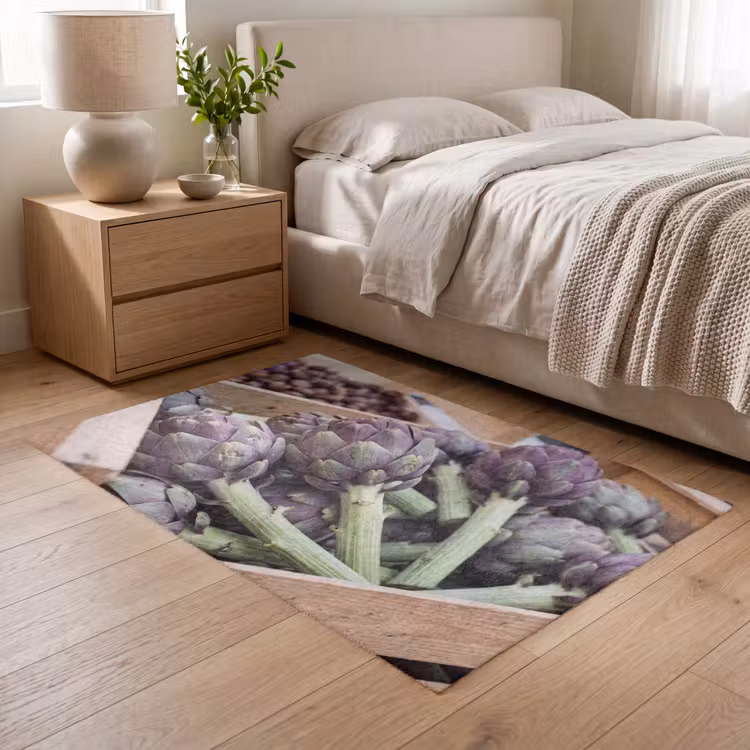 Vloerkleed - Groenten - Markt - Vers - Groenten - Markt - Vers Vloerkleed Rechthoek klein
