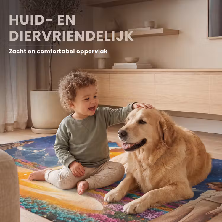 Vloerkleed - Handen - Ei - Surrealisme - Handen - Ei - Surrealisme Vloerkleed Rechthoek klein