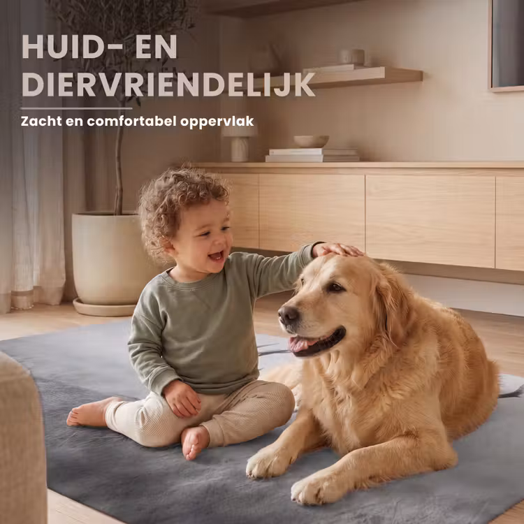 Hert - Mistig - Zwart - Wit Vloerkleed Rechthoek klein -uniquesellingpoint_zacht_NL