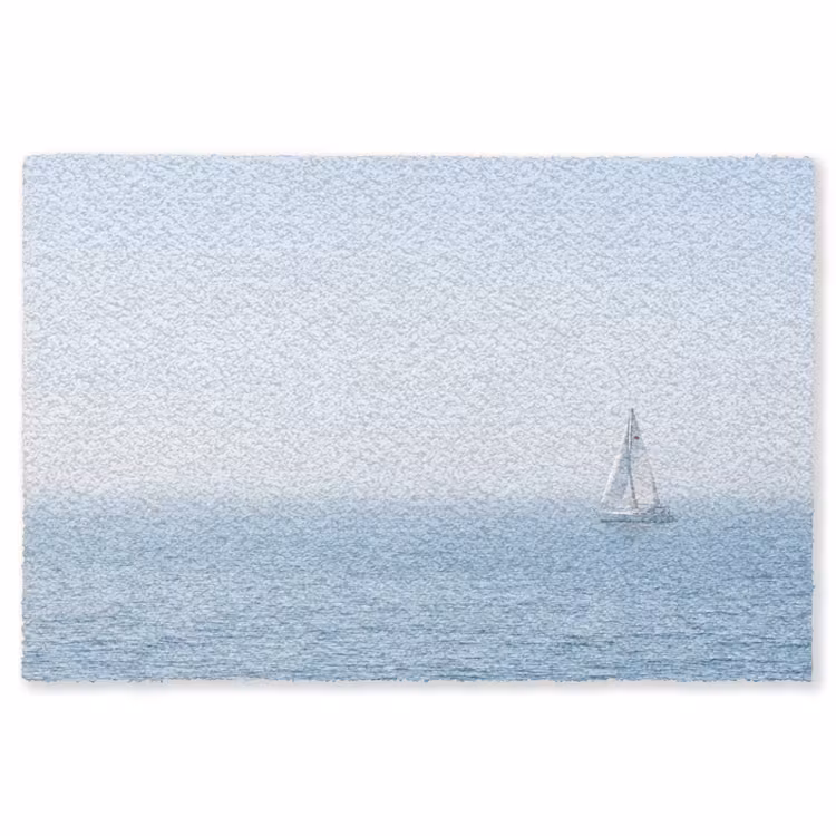 Horizon - Zeilboot - Zee Vloerkleed Rechthoek klein -3d