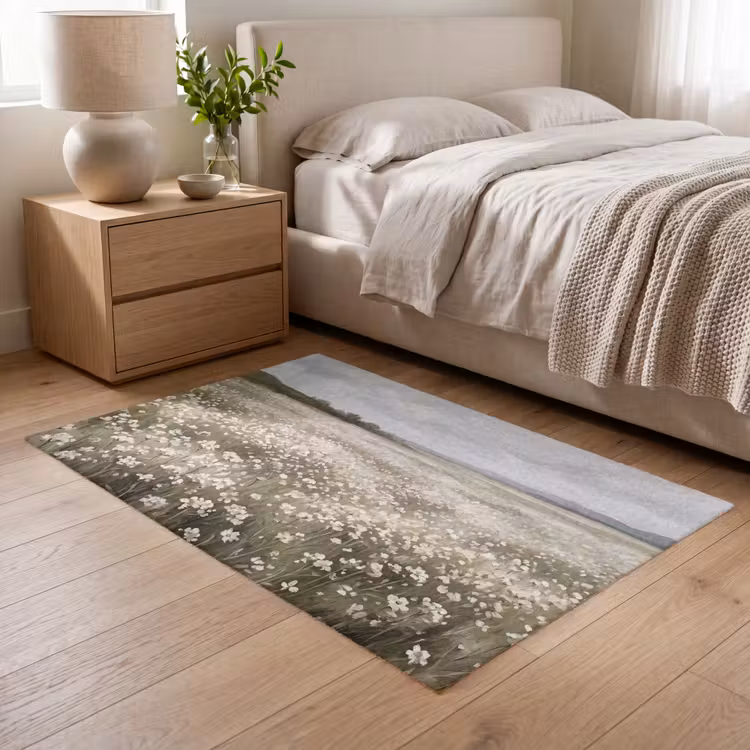 Illustratie - Landschap - Wit Vloerkleed Rechthoek klein -atmosphere_sfeer3_global