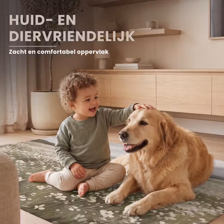 Illustratie - Landschap - Wit Vloerkleed Rechthoek klein -uniquesellingpoint_zacht_NL