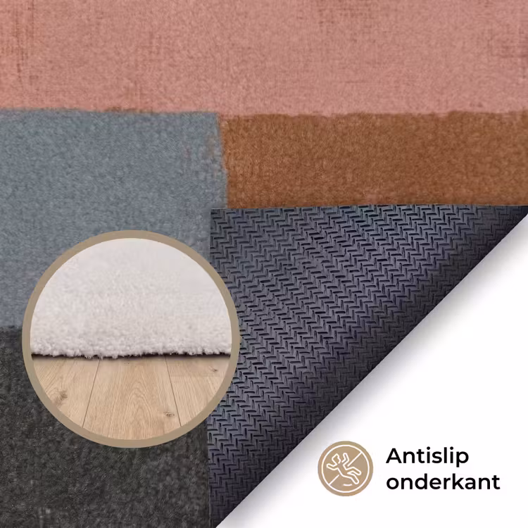 Illustratie - Vogel - Vlakken - Kleurrijk Vloerkleed Rechthoek klein -uniquesellingpoint_antislip_NL