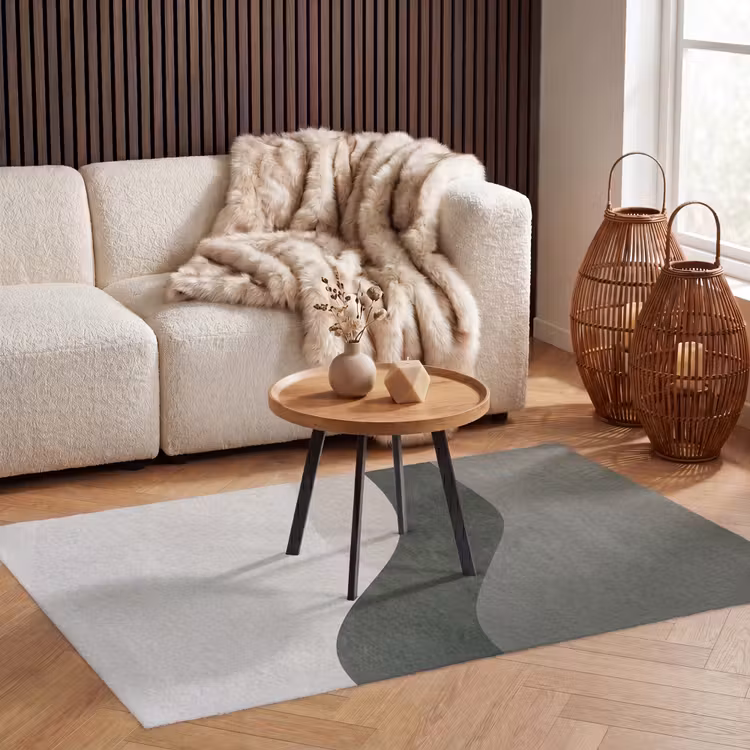 Japandi - Groen - Abstract - Modern Vloerkleed Rechthoek klein -atmosphere_sfeer2_global