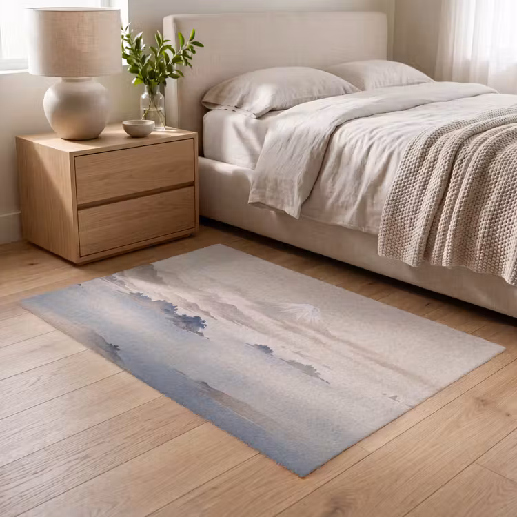 Japans - Landschap - Beige Vloerkleed Rechthoek klein -atmosphere_sfeer3_global