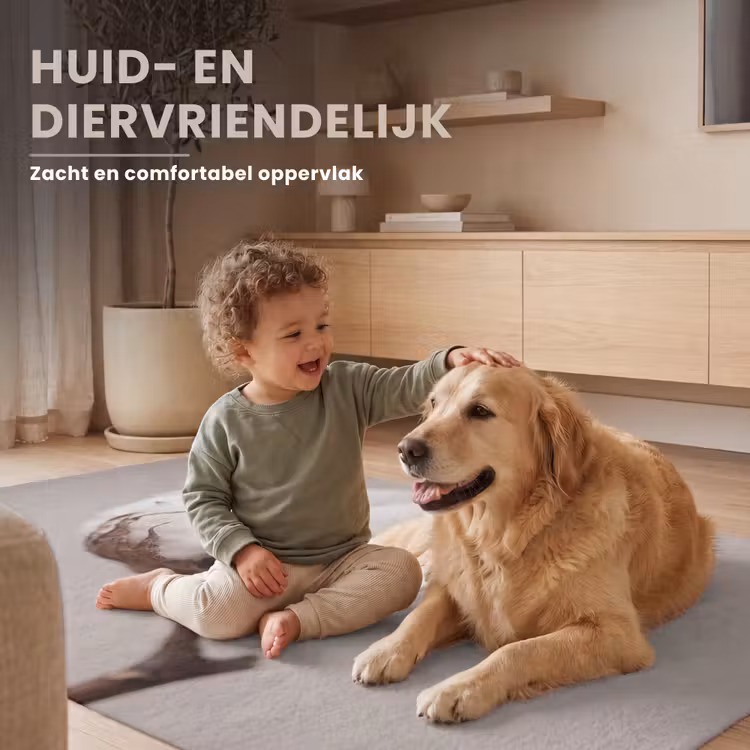 Katoenbol - Minimalistisch - Wit Vloerkleed Rechthoek klein -uniquesellingpoint_zacht_NL