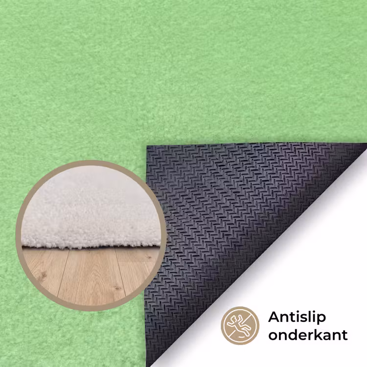 Kiwi - Groen - Fris Vloerkleed Rechthoek klein -uniquesellingpoint_antislip_NL