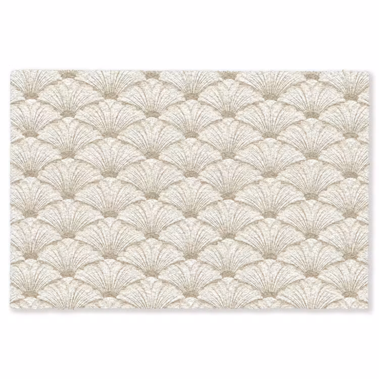 Klassiek - Art - Beige Vloerkleed Rechthoek klein 1091 -3d