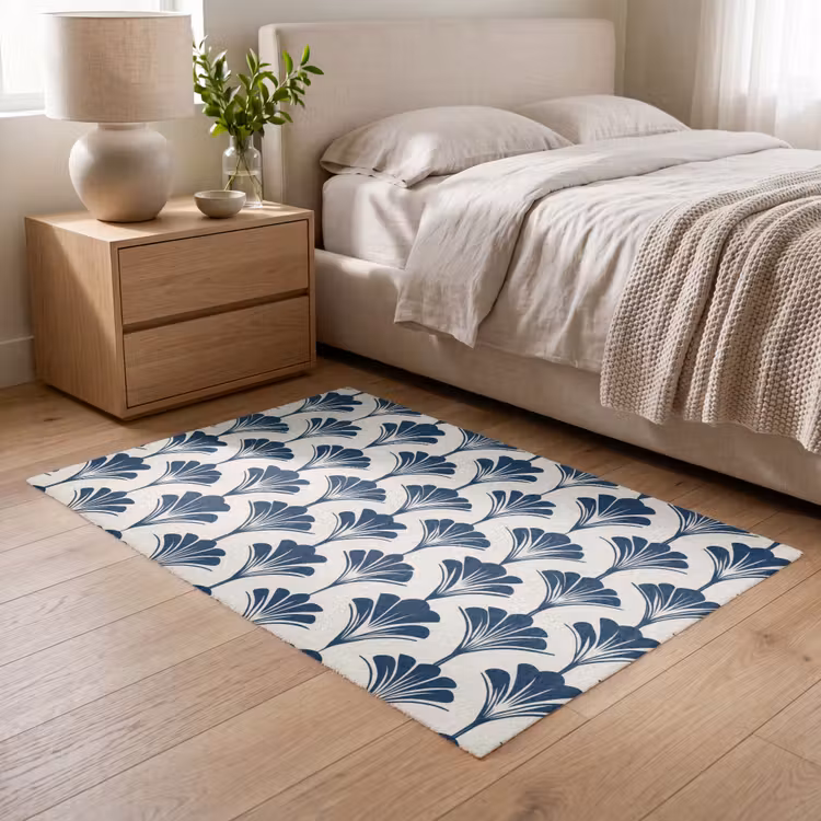 Klassiek - Motief - Blauw Vloerkleed Rechthoek klein 1091 -atmosphere_sfeer3_global