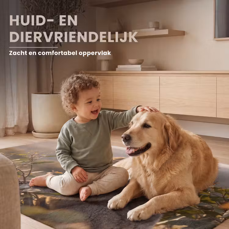 Koala - Bladeren - Ochtendlicht Vloerkleed Rechthoek klein -uniquesellingpoint_zacht_NL