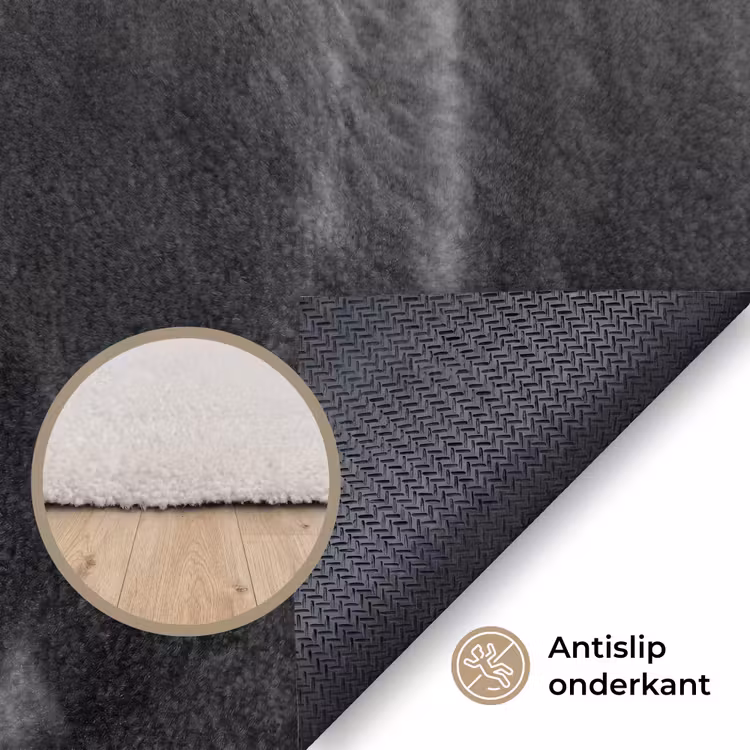 Koeien - Zwart - Wit Vloerkleed Rechthoek klein -uniquesellingpoint_antislip_NL_DE