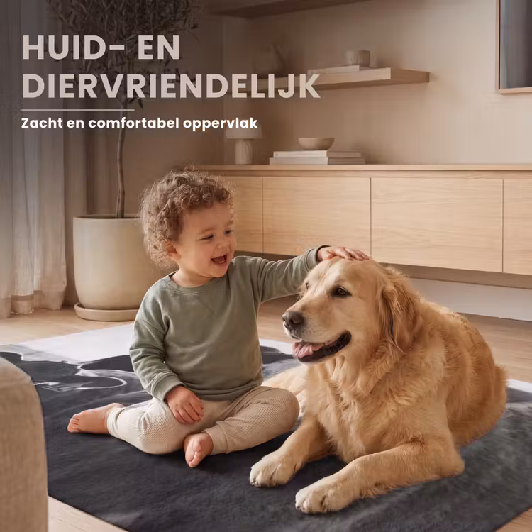 Koeien - Zwart - Wit Vloerkleed Rechthoek klein -uniquesellingpoint_zacht_NL