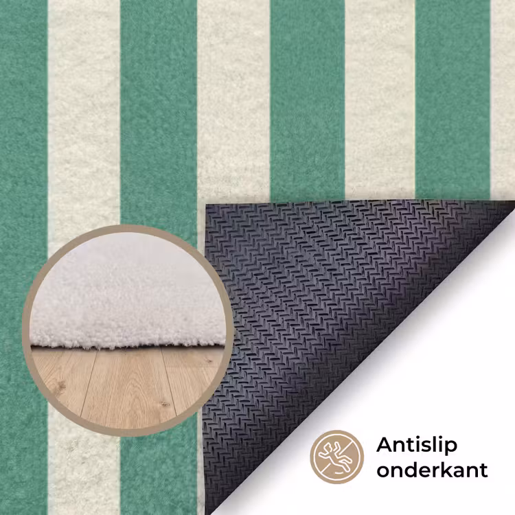 Kreeft - Strepen - Realistisch - Zomers Vloerkleed Rechthoek klein -uniquesellingpoint_antislip_NL