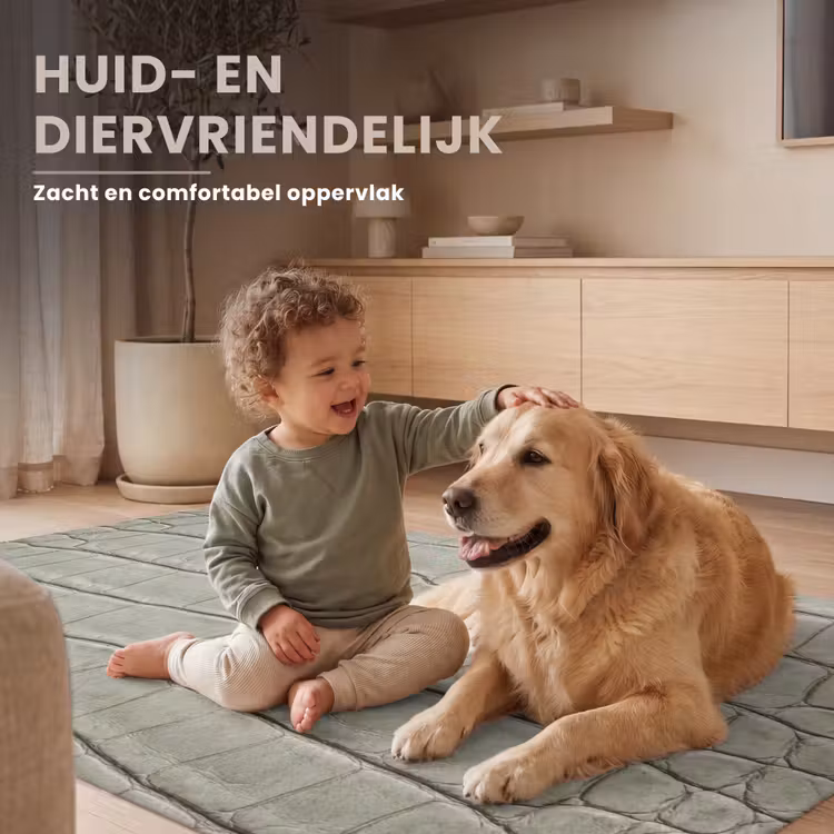 Krokodillenleer - Schubben - Groen Vloerkleed Rechthoek klein -uniquesellingpoint_zacht_NL