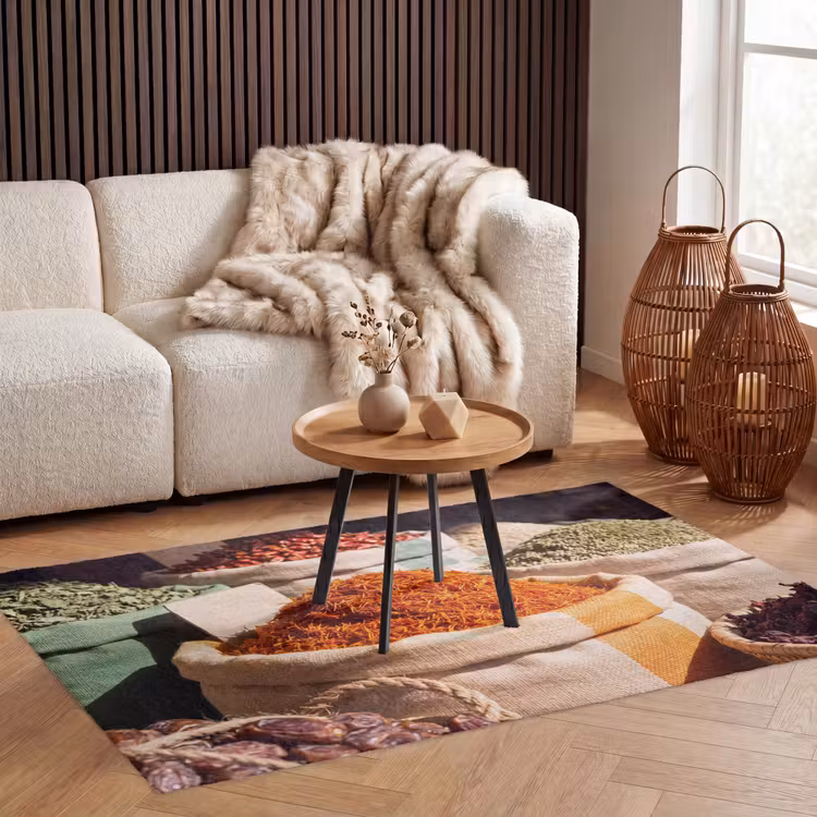 Vloerkleed - Kruiden - Markt - Kleurrijk - Kruiden - Markt - Kleurrijk Vloerkleed Rechthoek klein