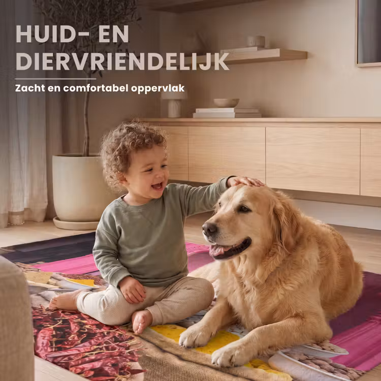 Vloerkleed - Kruiden - Markt - Roze - Kruiden - Markt - Roze Vloerkleed Rechthoek klein