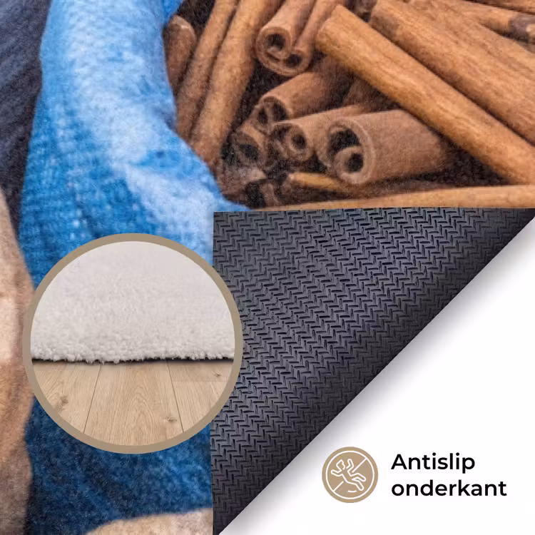 Vloerkleed - Kruiden - Zakken - Markt - Kruiden - Zakken - Markt Vloerkleed Rechthoek klein