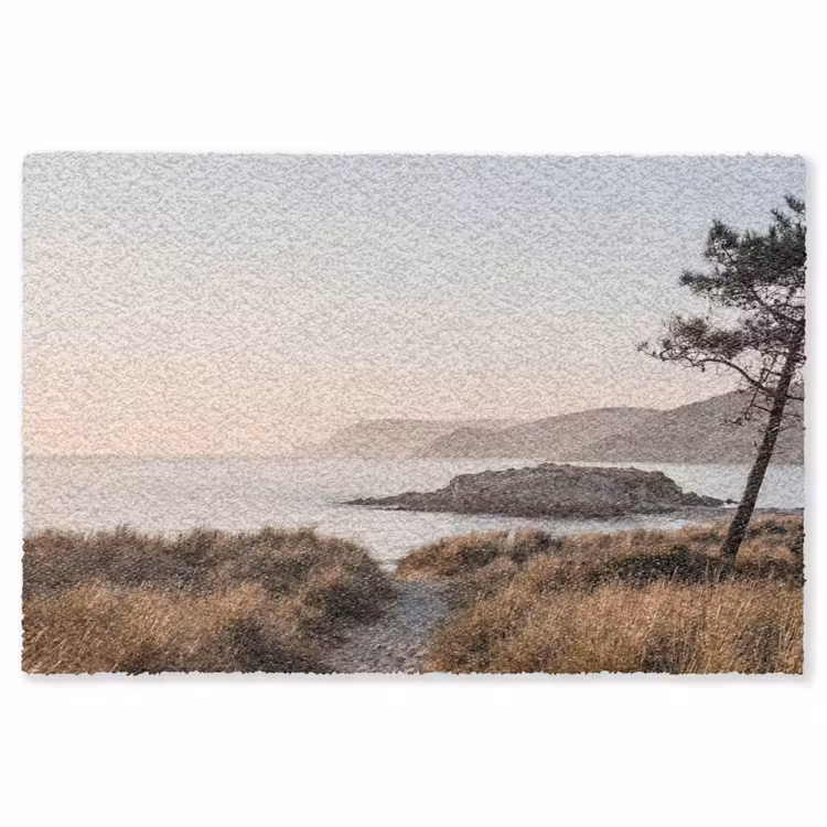 Landschap - Kust - Duinen Vloerkleed Rechthoek klein -3d