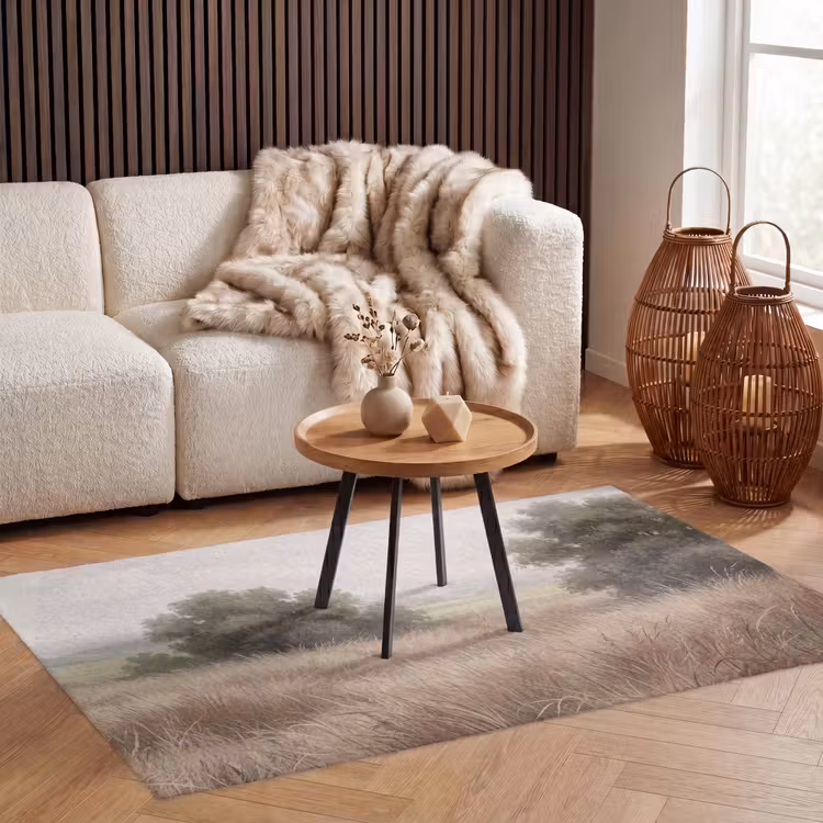 Landschap - Minimalistisch - Beige Vloerkleed Rechthoek klein -atmosphere_sfeer2_global