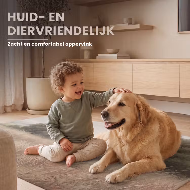 Landschap - Minimalistisch - Beige Vloerkleed Rechthoek klein -uniquesellingpoint_zacht_NL