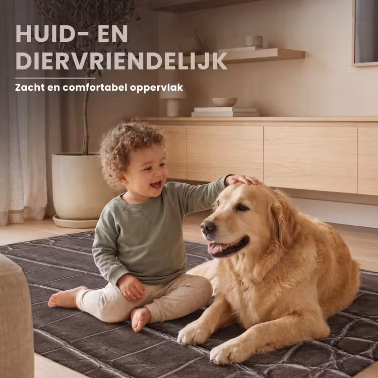 Leer - Krokodil - Mat Vloerkleed Rechthoek klein -uniquesellingpoint_zacht_NL