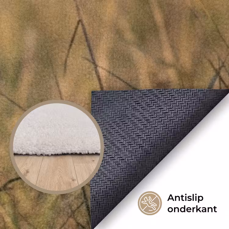 Leeuwin - Gras - Geel Vloerkleed Rechthoek klein -uniquesellingpoint_antislip_NL_DE