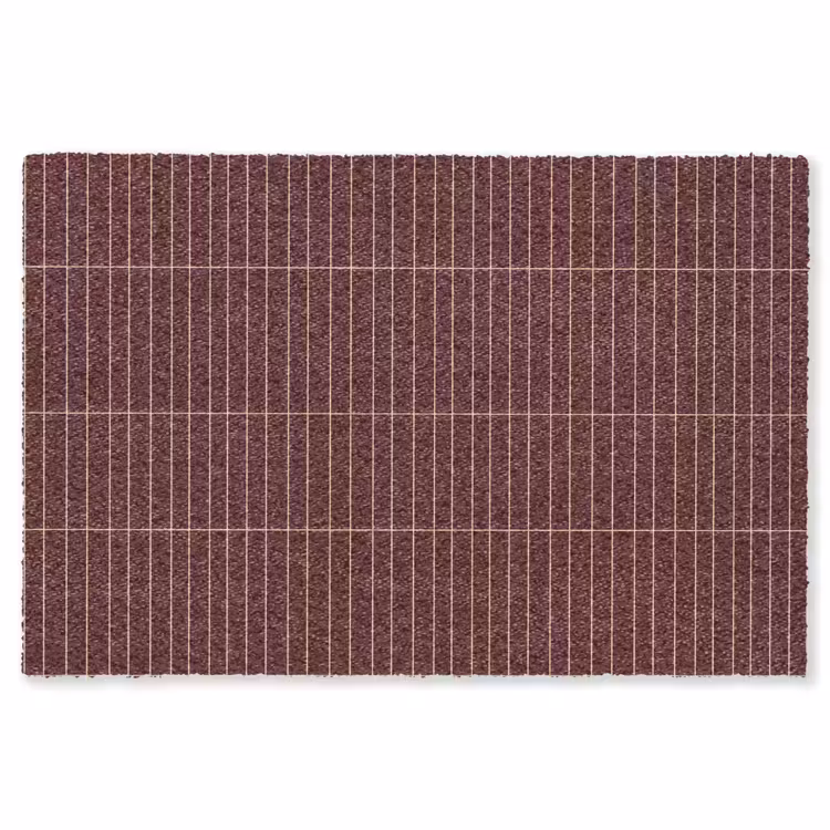 Lijnen - Patroon - Bordeaux Vloerkleed Rechthoek klein 1091 -3d