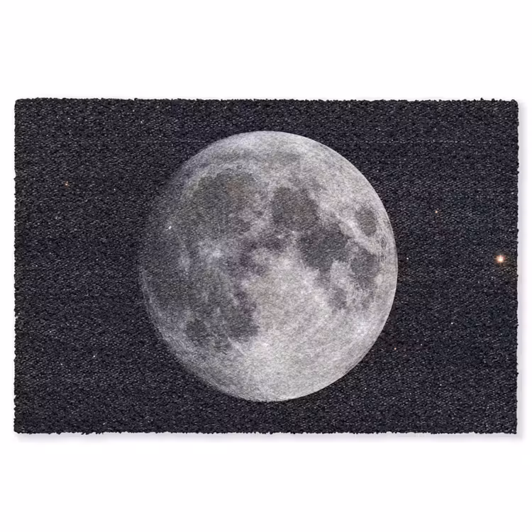 Vloerkleed - Maan - Sterren - Ruimte - Maan - Sterren - Ruimte Vloerkleed Rechthoek klein