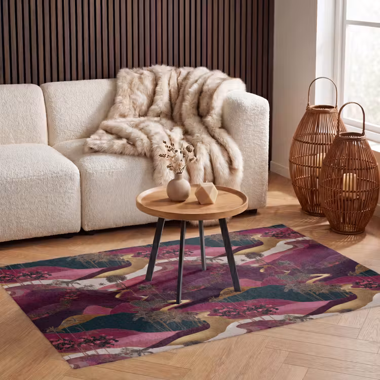 Magisch - Palmbomen - Goud Vloerkleed Rechthoek klein 1091 -atmosphere_sfeer2_global