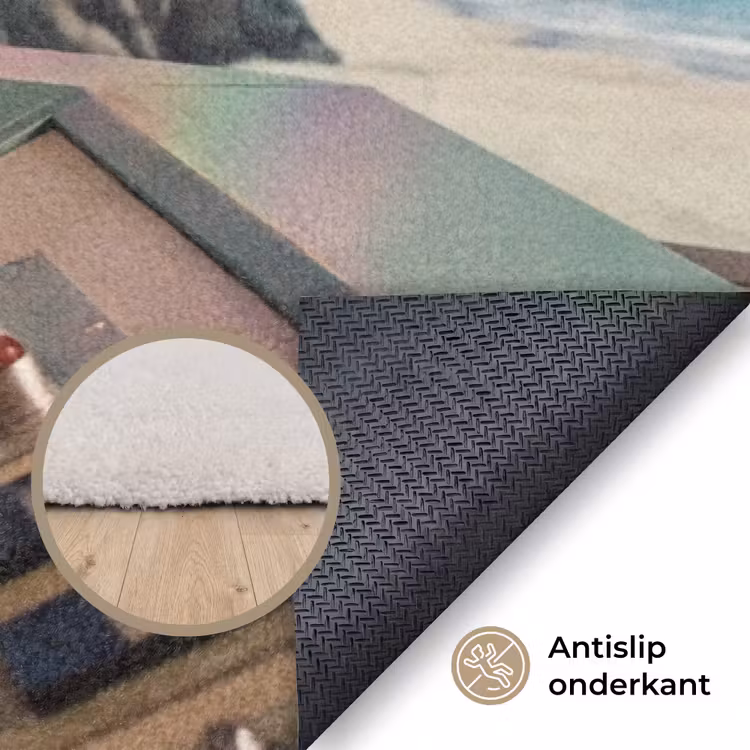 Vloerkleed - Man - Controlekamer - Strand - Man - Controlekamer - Strand Vloerkleed Rechthoek klein