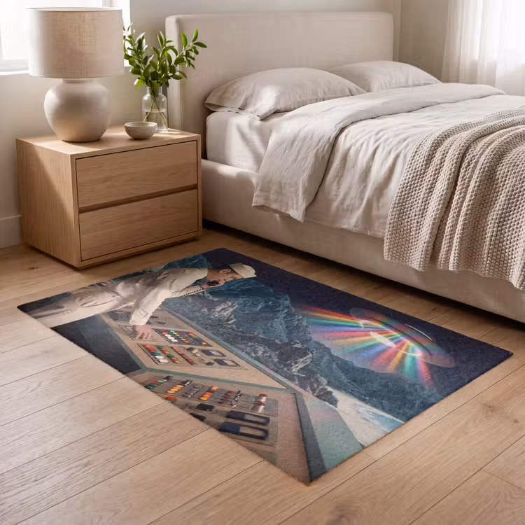 Vloerkleed - Man - Controlekamer - Strand - Man - Controlekamer - Strand Vloerkleed Rechthoek klein