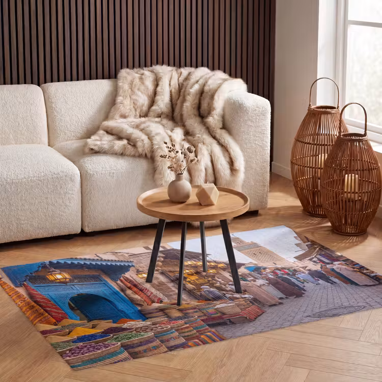 Vloerkleed - Markt - Oosters - Kleurrijk - Markt - Oosters - Kleurrijk Vloerkleed Rechthoek klein