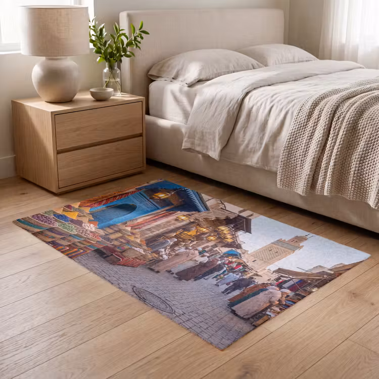 Vloerkleed - Markt - Oosters - Kleurrijk - Markt - Oosters - Kleurrijk Vloerkleed Rechthoek klein