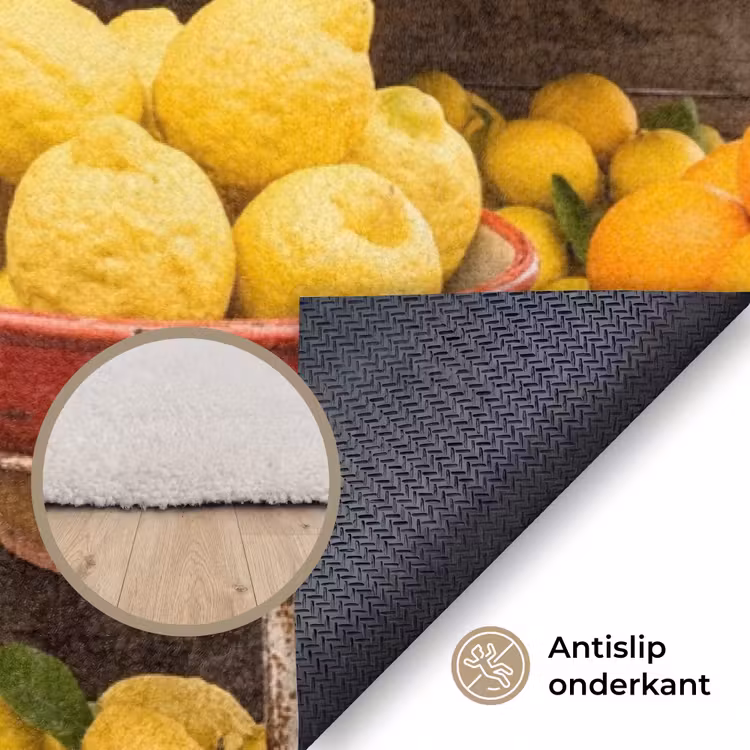 Vloerkleed - Marktkraam - Fruit - Vers - Marktkraam - Fruit - Vers Vloerkleed Rechthoek klein
