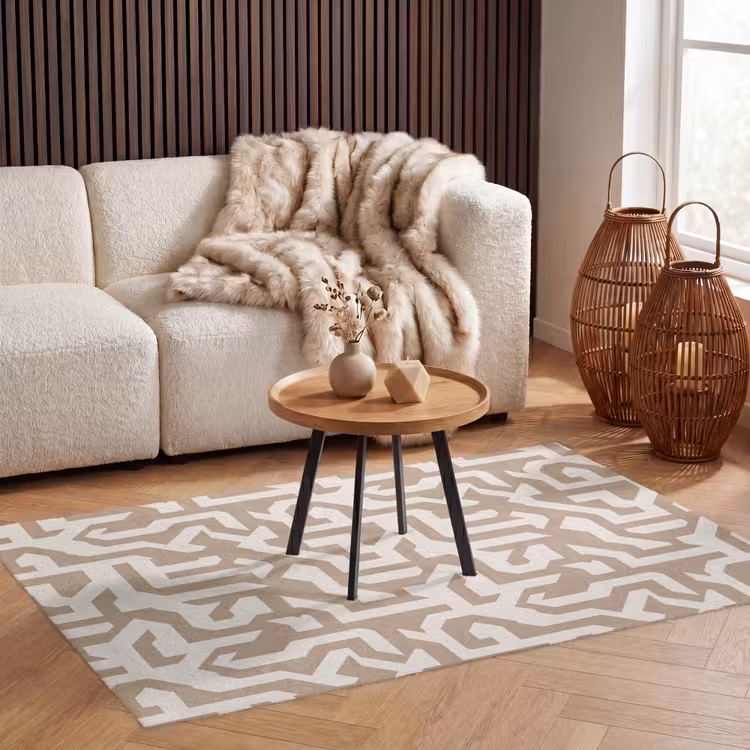 Modern - Abstract - Beige Vloerkleed Rechthoek klein 1091 -atmosphere_sfeer2_global