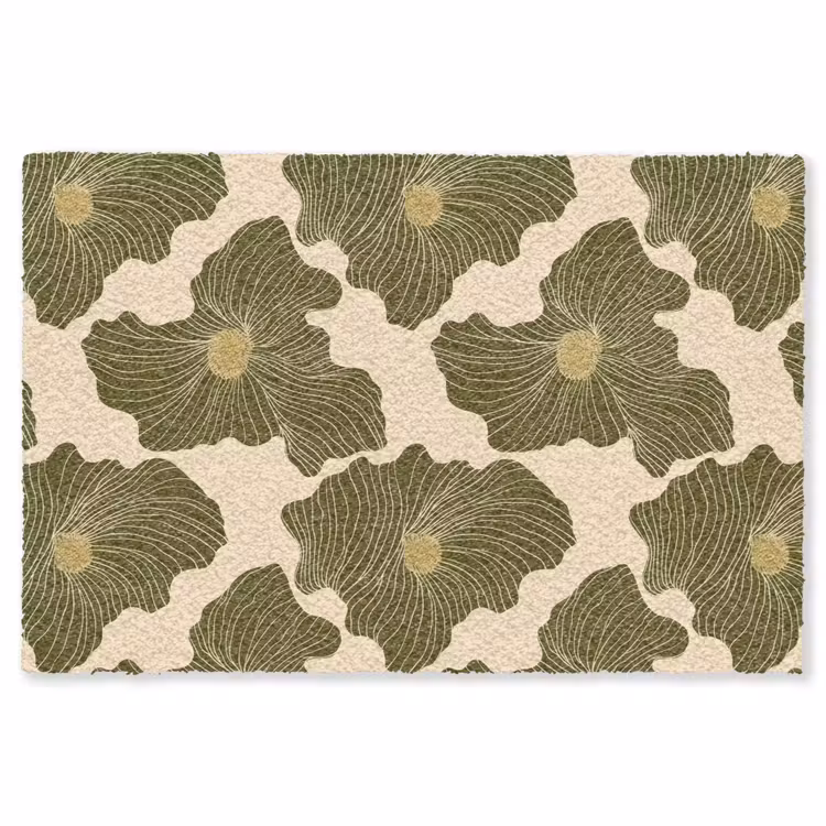 Modern - Abstract - Groen Vloerkleed Rechthoek klein 1091 -3d