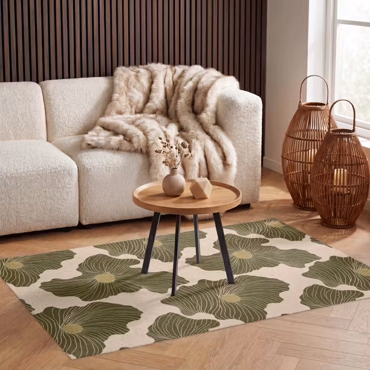 Modern - Abstract - Groen Vloerkleed Rechthoek klein 1091 -atmosphere_sfeer2_global
