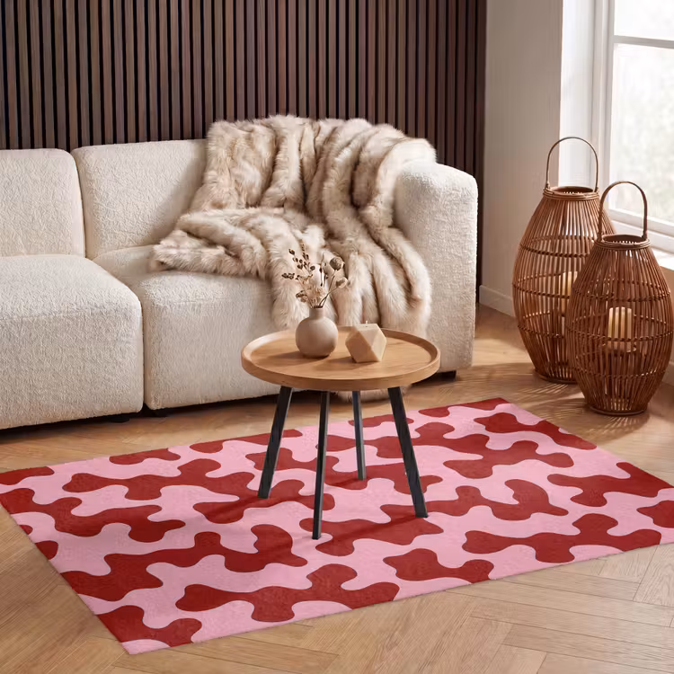 Modern - Abstract - Rood Vloerkleed Rechthoek klein 1091 -atmosphere_sfeer2_global
